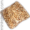  Leopard Rex Rabbit Pillow Cushion Cover 16" (41cm) - Single Sided Fur 