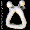  Pearl White Mink Choker - Double Sided Fur 