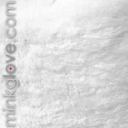  White Rex Rabbit Pillow Cushion Cover 16" (41cm) - Single Sided Fur 