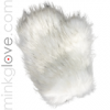  Faux Fake Arctic Marble Fox Massage Glove/Mitten - Double Sided Fur 